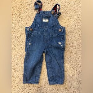 6 month baby girls Oshkosh denim jean overalls